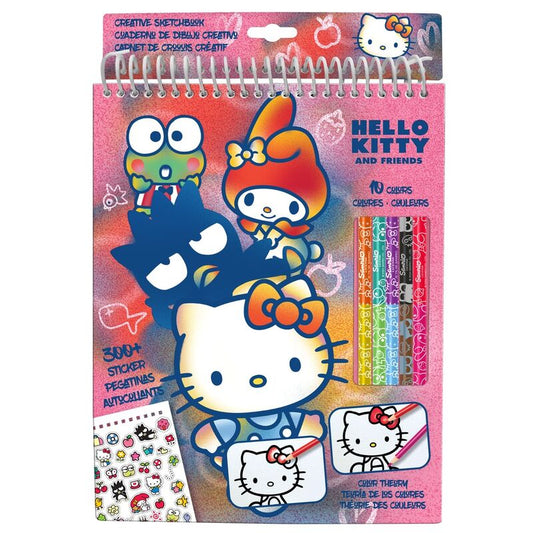 Hello Kitty Coloring Pencil Set & Page + 300 Stickers